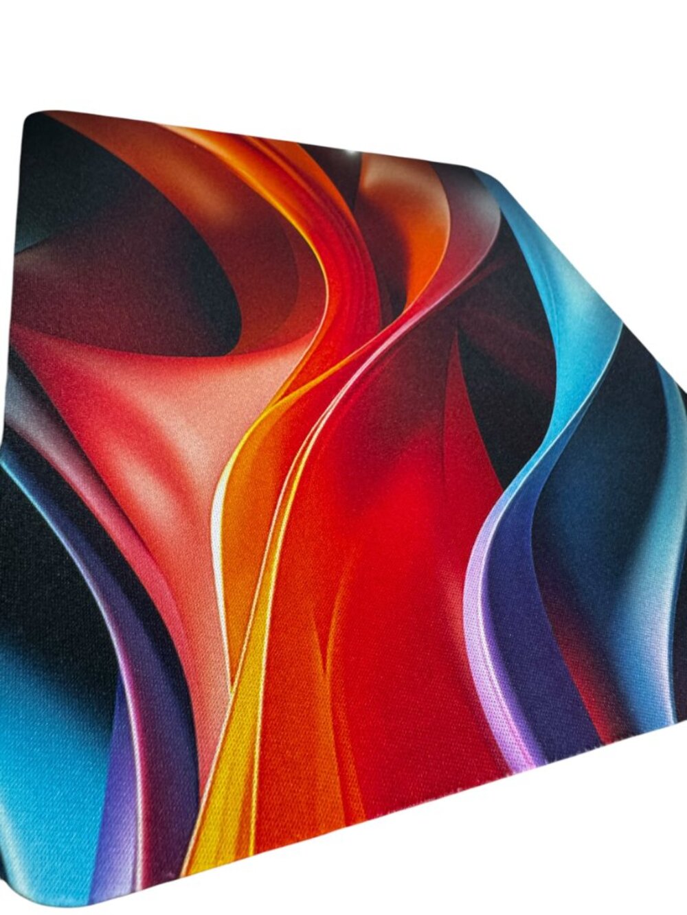 Abstract Wave Mouse Pad, Colorful Swirl Design - Picture 5 of 7